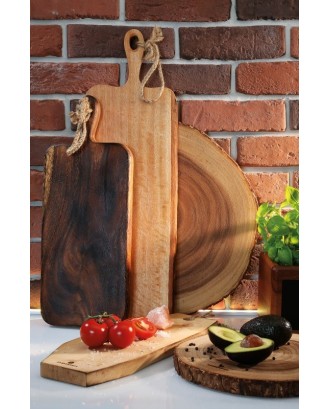 Tocator cu maner, lemn de acacia, 46x19 cm - ZASSENHAUS